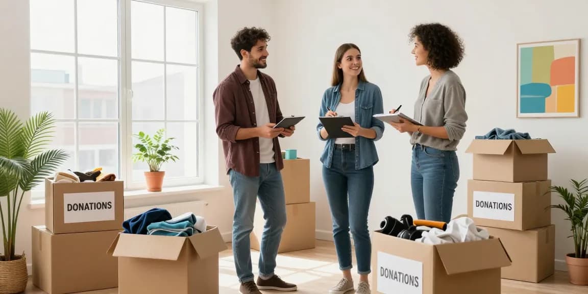 Entrümpelung Mieter: Paar räumt ihre Wohnung mit professioneller Unterstützung auf