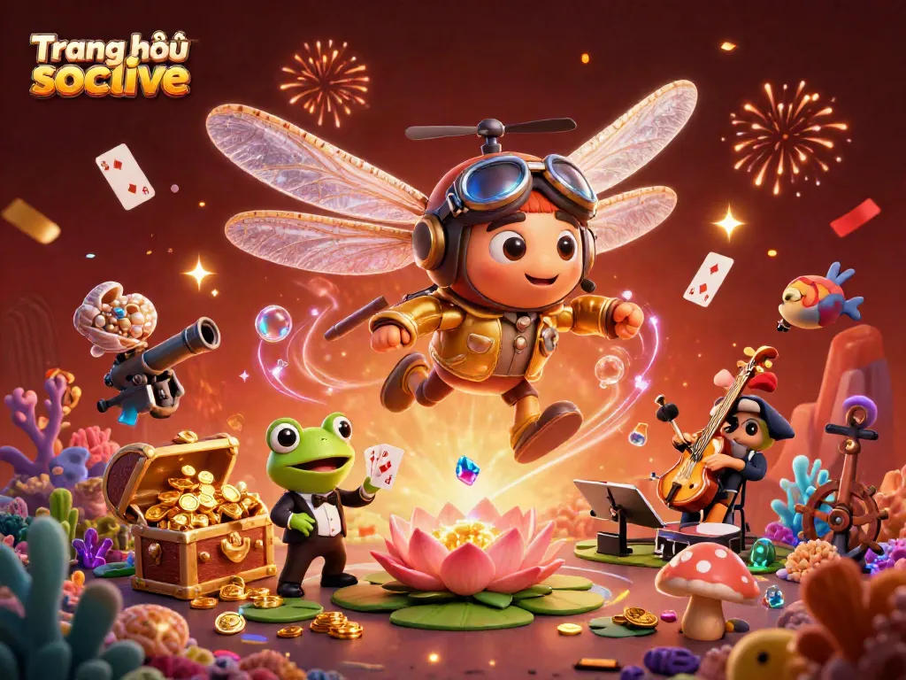 Experience high-energy gambling at Trang chủ socolive with vibrant joyful characters and dynamic elements.