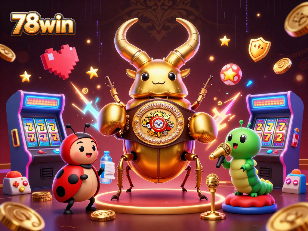 Experience the vibrant gameplay of 78win with animated slots and engaging 3D casino elements.