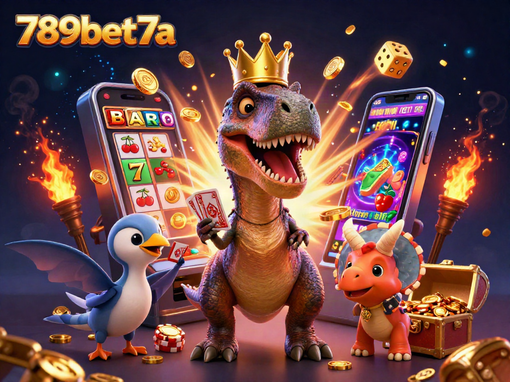 Experience thrilling wins at 789bet7a with a vibrant scene of animated casino fun.