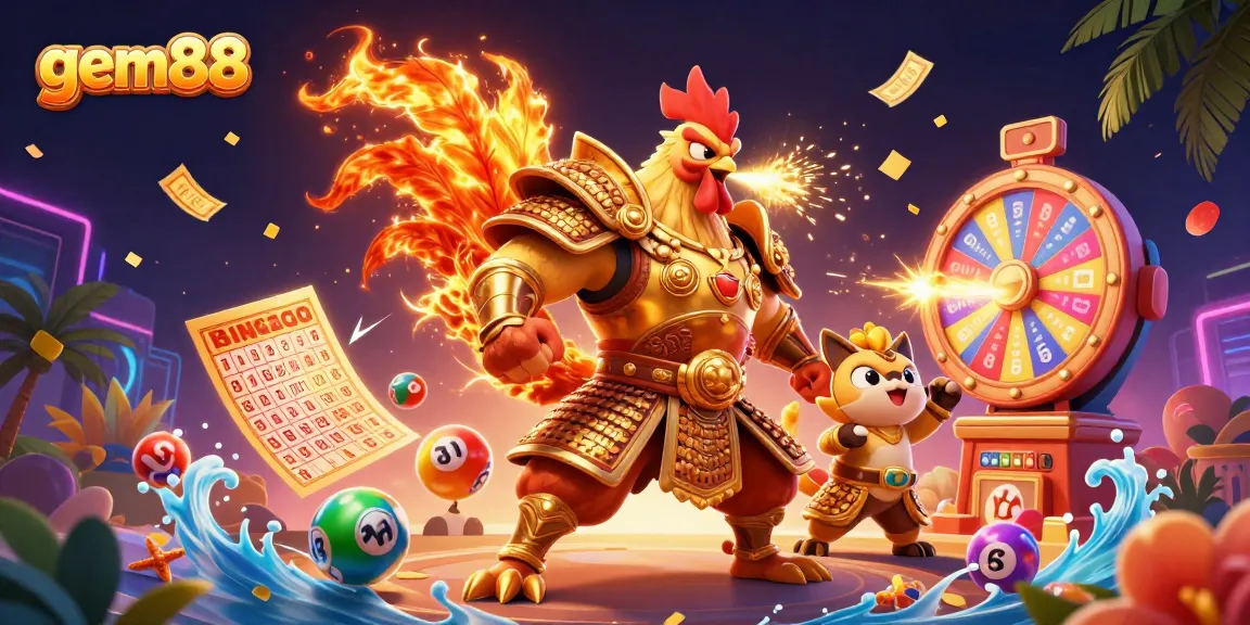 Experience thrilling jackpot excitement with gem88, featuring dynamic characters and vibrant game elements.
