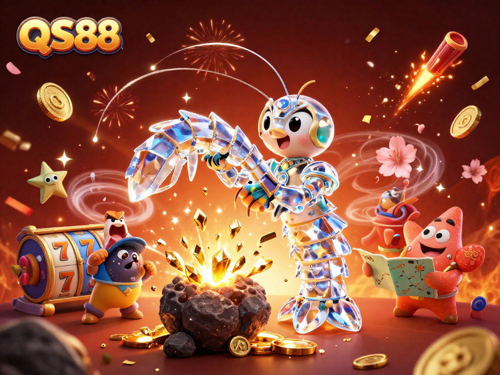 Experience thrilling gameplay at QS88 with the galactic samurai mantis shrimp and slot elements.
