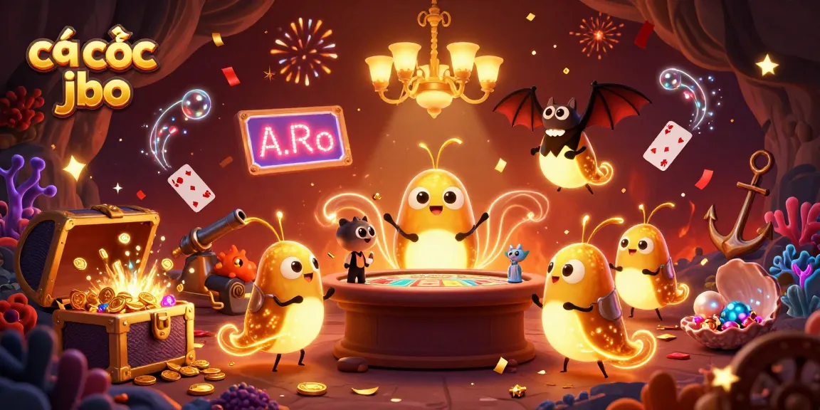 Experience cá cược jbo with glowing glowworms in a vibrant casino scene full of action.