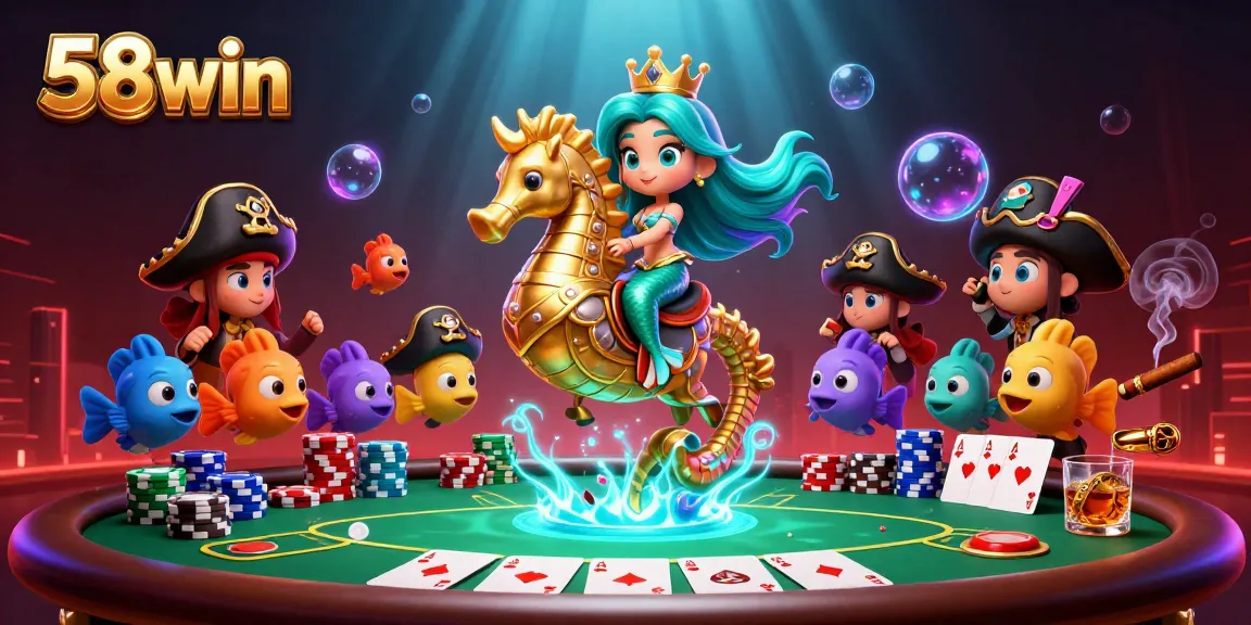 Engage with thrilling 58win gambling adventures in an ultra-detailed 3D casino scene.