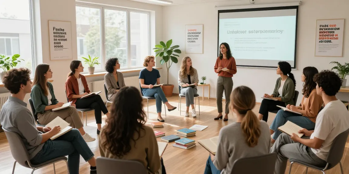 Praktische Persönlichkeitsentwicklung Tipps in inspirierendem Coaching-Umfeld.