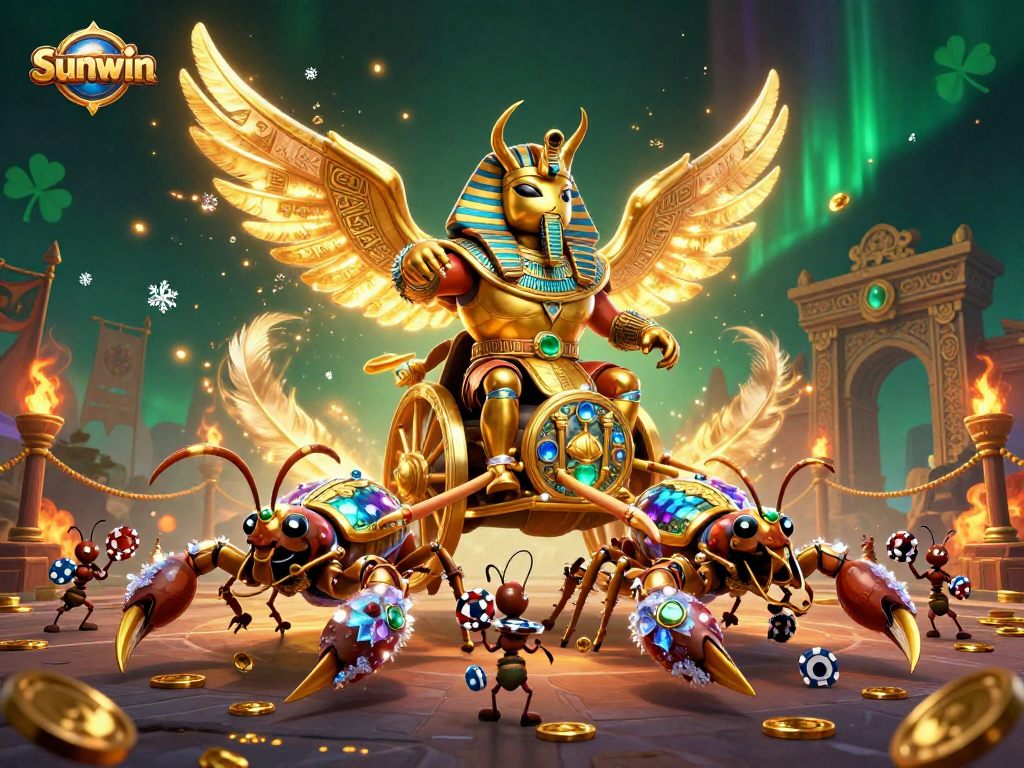 Experience thrilling gameplay at Sunwin with jackpot scenes and vivid casino elements.