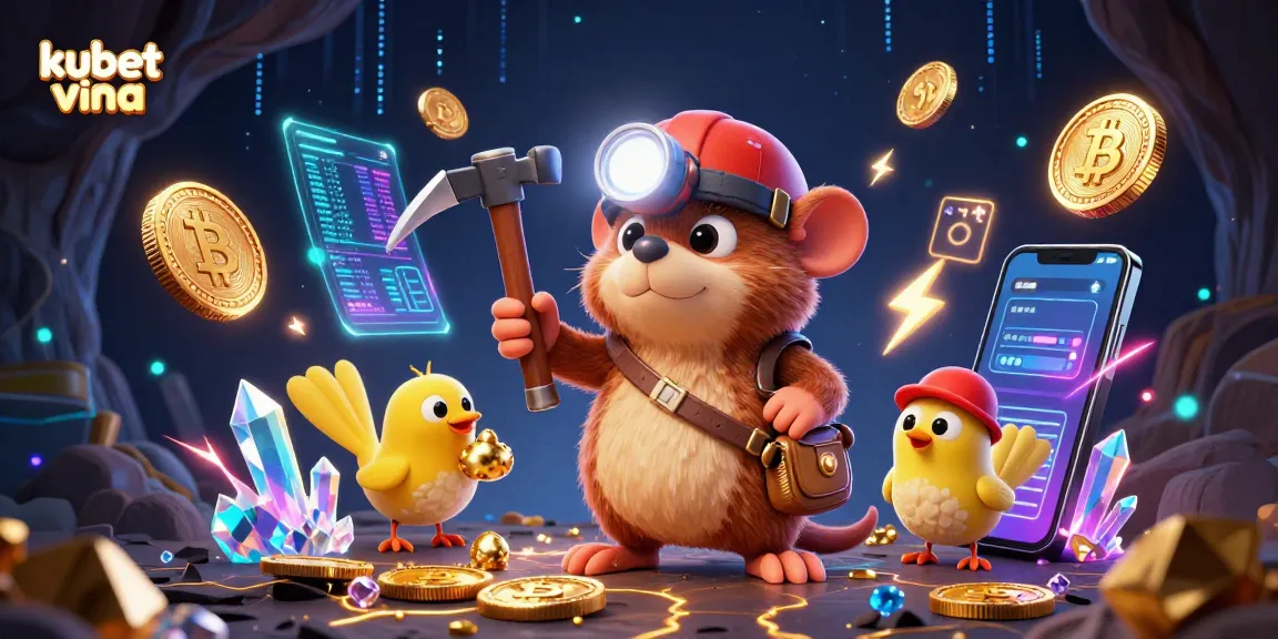 Engage with kubet vina in an immersive casino adventure featuring vibrant digital treasures and characters.