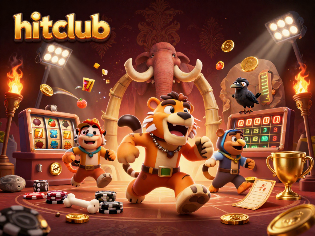 Engage with hitclub's thrilling slots and excitement in a vibrant prehistoric casino