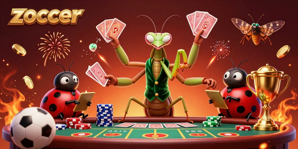 Zoccer sports betting animated scene featuring vibrant characters, dynamic sports bets, and festive elements.