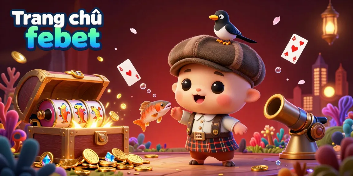 Engage with thrilling gameplay at Trang chủ febet, featuring Nessie and friends amidst vibrant casino elements.