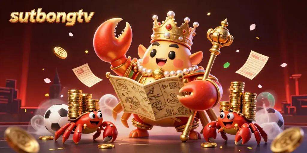 Experience live sports betting action on sutbongtv with engaging characters and gambling visuals.