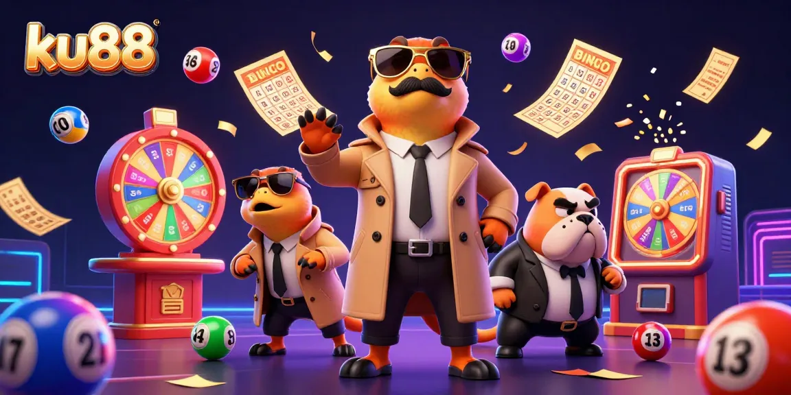 Engage with ku88 in a vibrant casino scene featuring raptors and dynamic lottery elements.