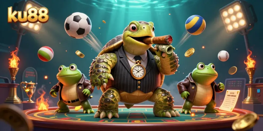 Experience exciting gambling action at ku88 with dynamic casino characters and vibrant game elements.