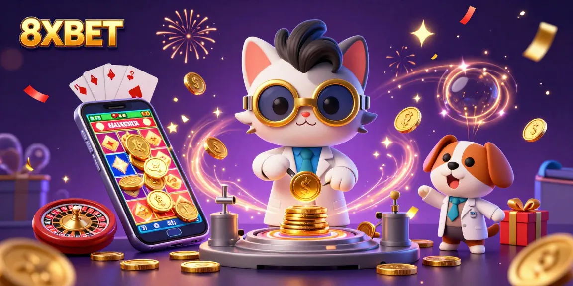 Unleash your luck at 8XBET, play thrilling casino games, and watch golden coins flow!