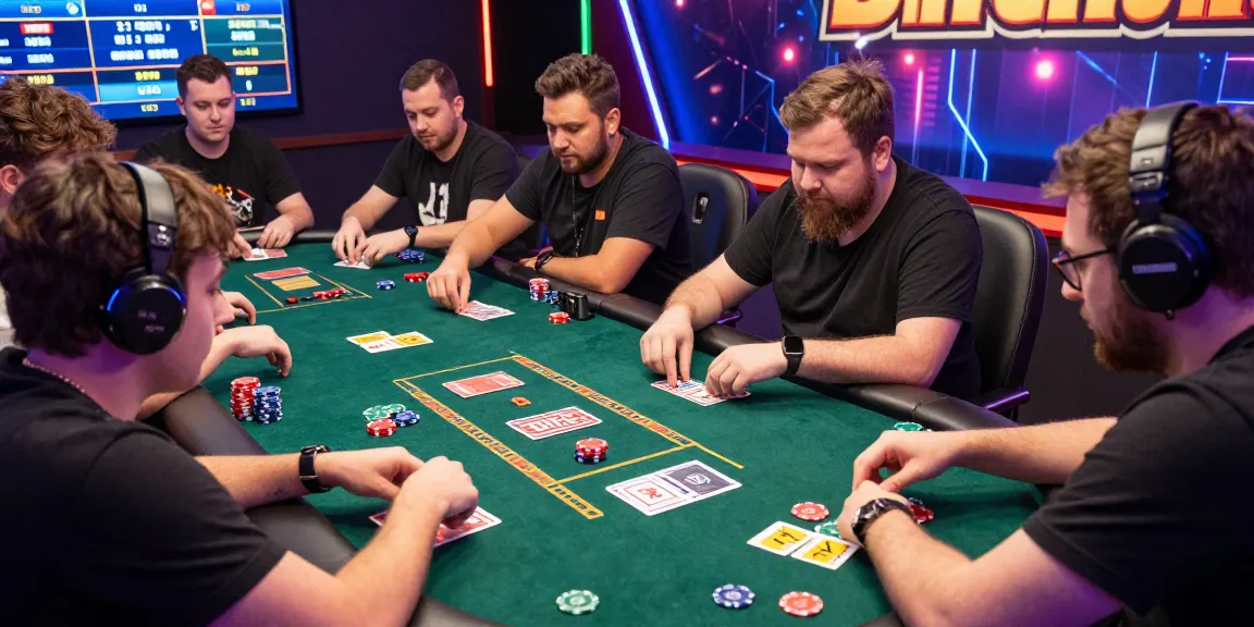Exciting B52 gaming scene with players enjoying card games and vibrant atmosphere.