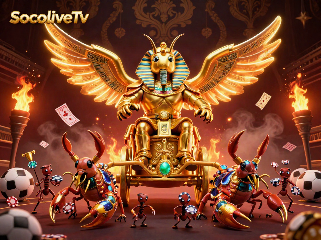 Experience thrilling live sports action with SocoliveTv's vibrant sports betting adventure illustration.