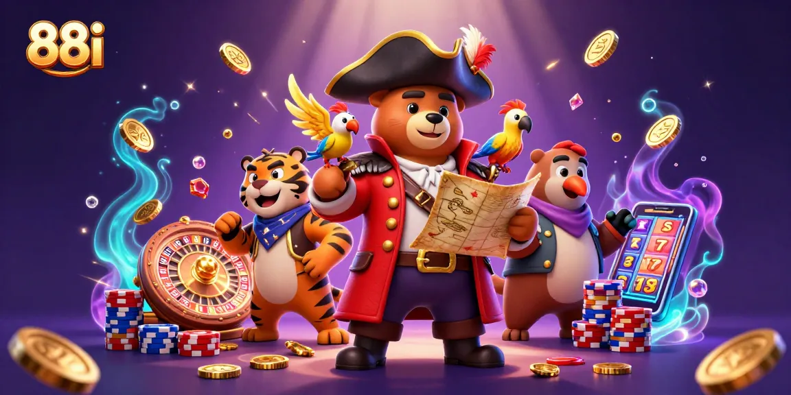 88i enhances your gaming experience with a vibrant pirate-themed digital casino adventure.