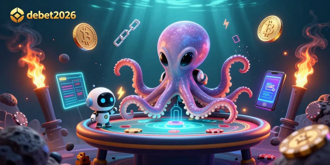 Engage with debet2026 in a vibrant alien casino scene featuring holographic gaming elements.