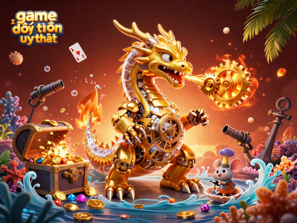 Experience thrilling moments in game đổi thưởng uy tín with golden dragons and treasure-filled scenes!