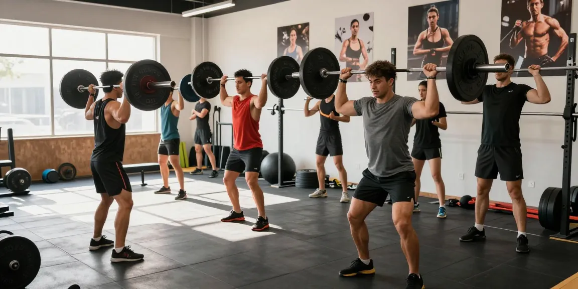 Fesselnde Szene in der Fitness-Community des Anabolika Shop Deutschland, die Teamarbeit während einer intensiven Trainingseinheit zeigt.