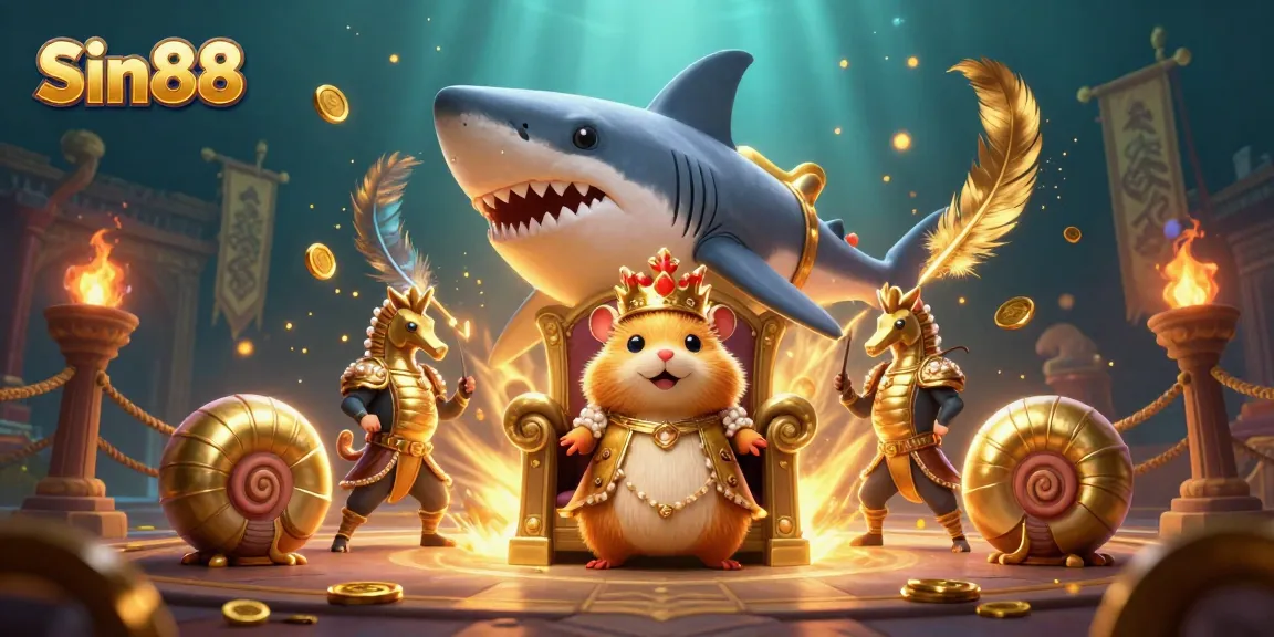 Engage in thrilling gaming action with Sin88's vibrant 3D casino showcase featuring unique characters and dynamic elements.