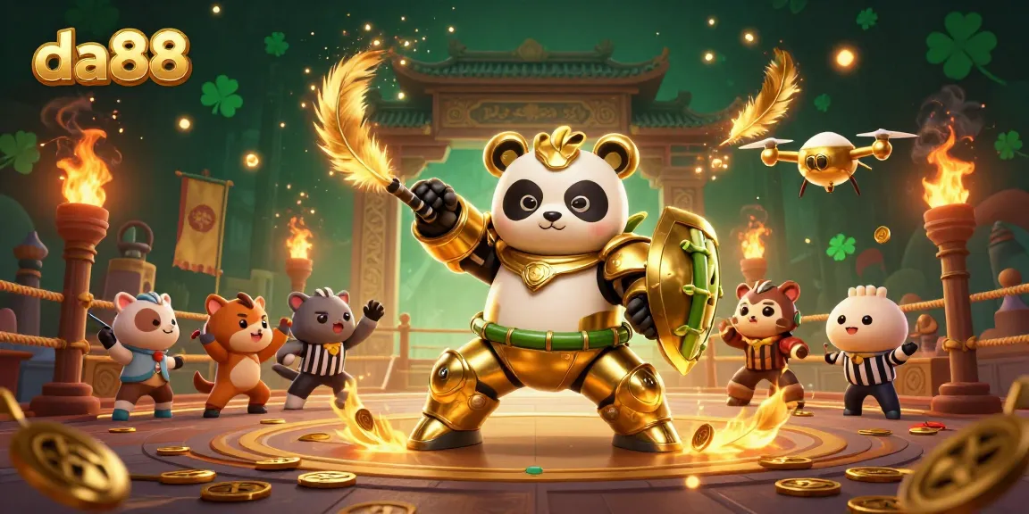 Experience thrilling gaming at da88 with colorful characters in a dynamic casino arena.