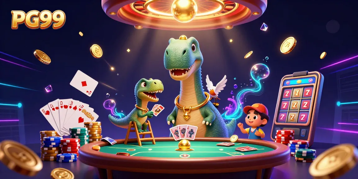 Experience exhilarating gameplay at PG99 with vibrant casino elements, stunning visuals, and high-tech gaming.