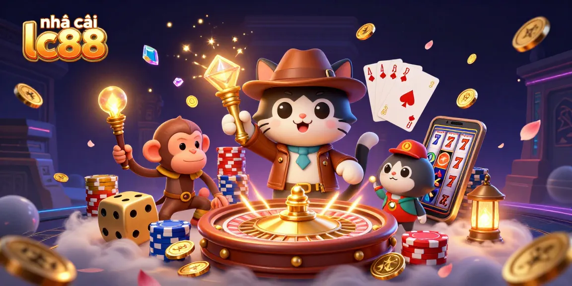 Experience the thrill of nhà cái lc88 with a vibrant 3D casino adventure featuring captivating characters.