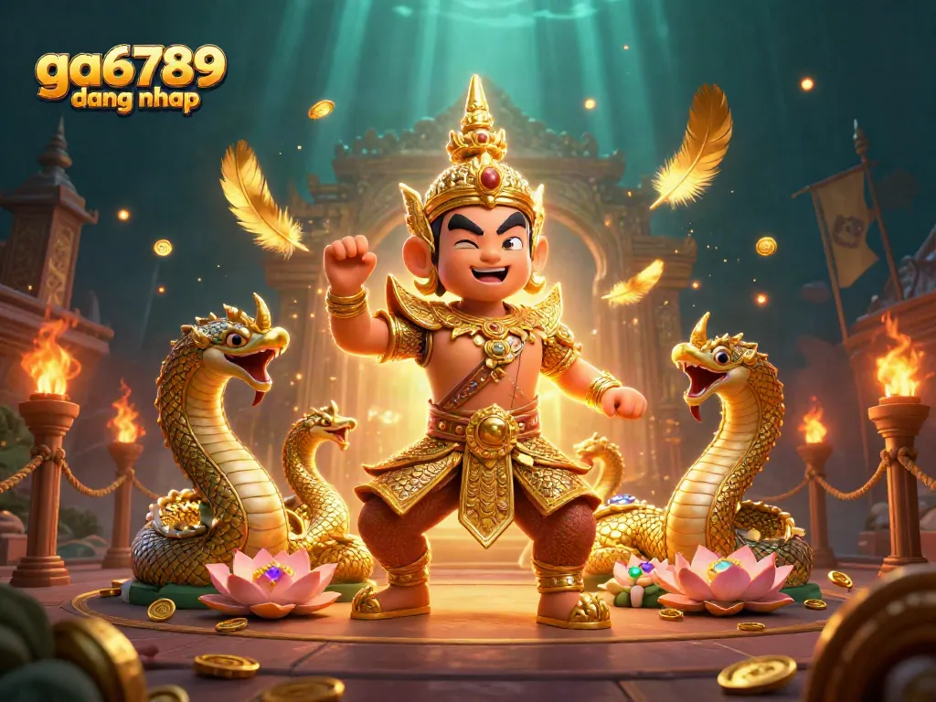 Join the excitement at ga6789 dang nhap, featuring vibrant casino elements and breathtaking warriors.