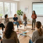 Praktische Persönlichkeitsentwicklung Tipps in inspirierendem Coaching-Umfeld.